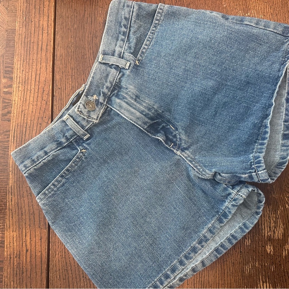 Xhilaration Light Blue High-Rise Denim Shorts